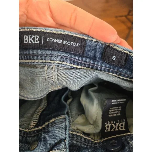 BKE Buckle Conner Jeans Boys Size 8 Blue Ripped - Picture 4 of 8